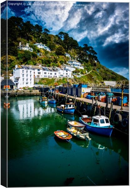 Enchanting Polperro: A Coastal Haven Canvas Print by Lee Kershaw