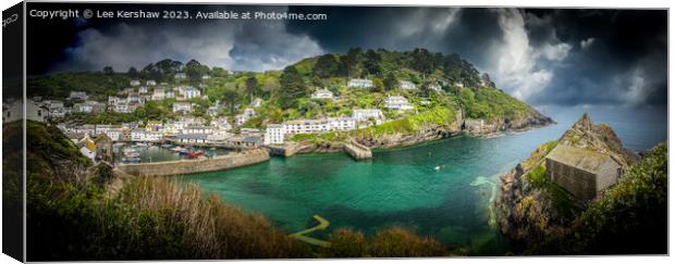 Tranquil Waters at Polperro Canvas Print by Lee Kershaw
