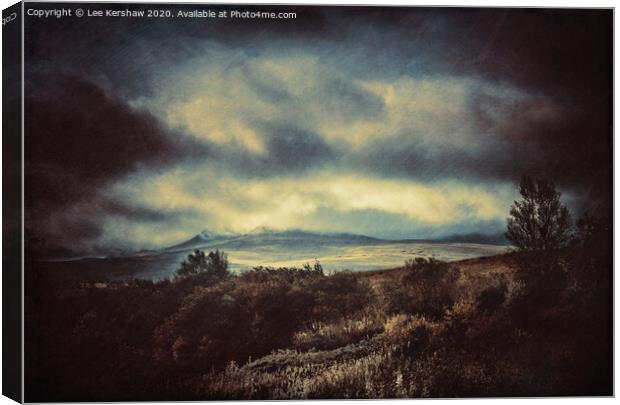 The Black Mountain Canvas Print by Lee Kershaw