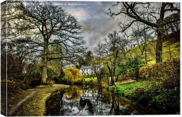 Reflections in the Canal Canvas Print by Lee Kershaw