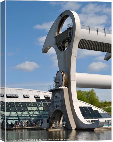 The Falkirk Wheel  Canvas Print by Fiona Williams