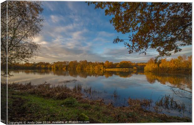 Tranquil afternoon, Finchampstead, Hampshire Canvas Print by Andy Dow