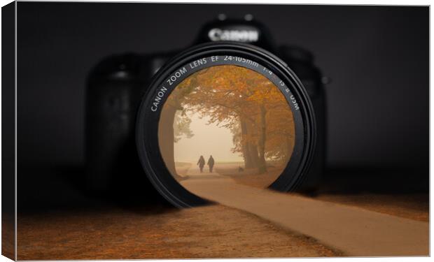 Autumn through a camera lens Canvas Print by Andy Dow