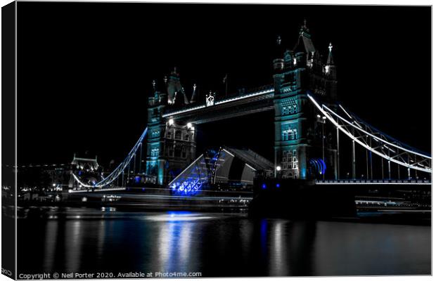 Raise the Bridge Canvas Print by Neil Porter