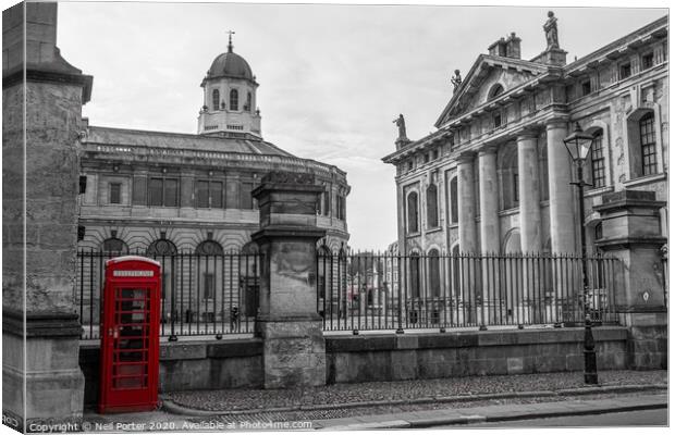Oxford Calling Canvas Print by Neil Porter
