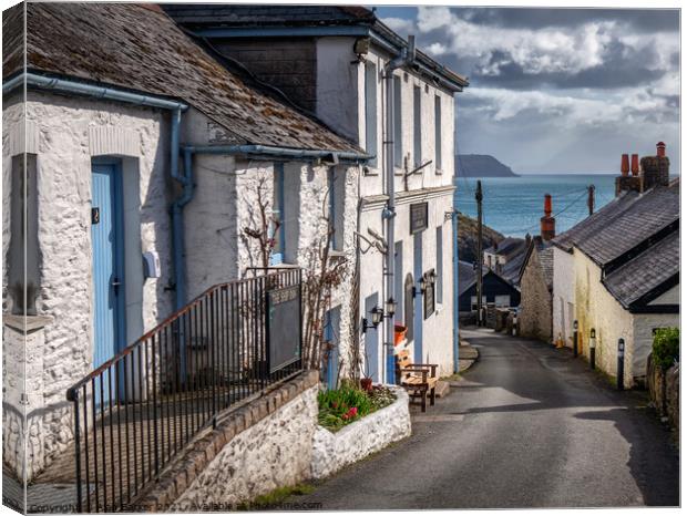 Portloe Canvas Print by Alan Barker