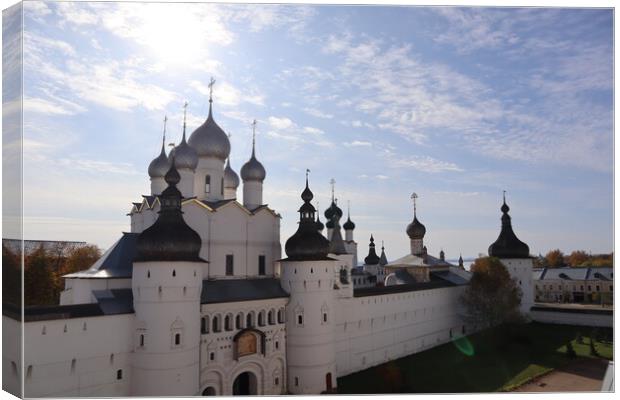 A beautiful white Church Canvas Print by Karina Osipova