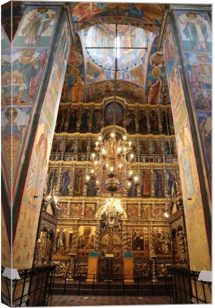 Interior decoration of the Christian Church Canvas Print by Karina Osipova