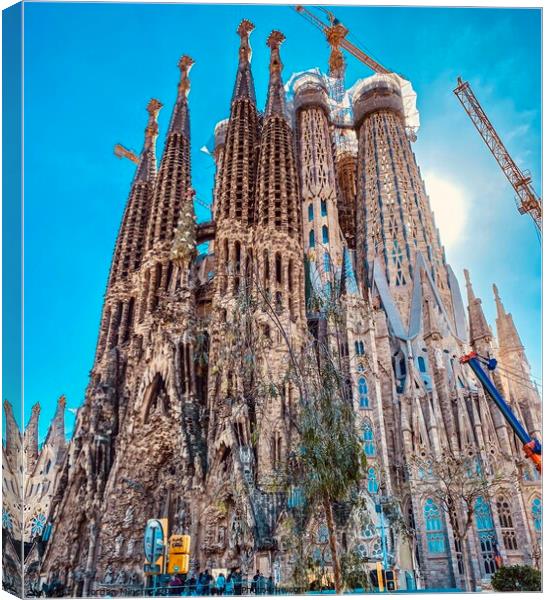 The Sagrada Família Canvas Print by Jordan Mincher