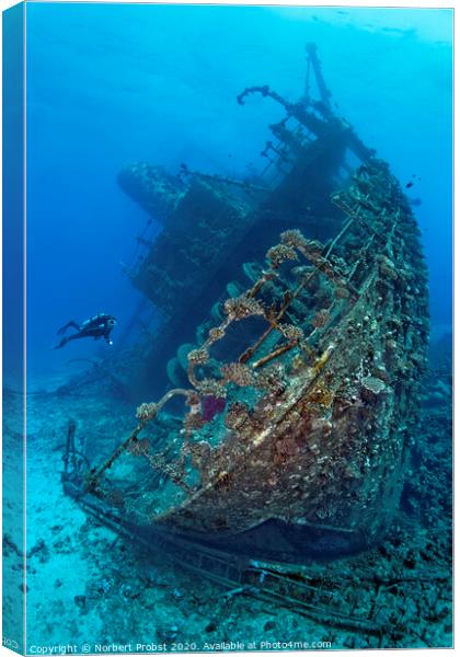 Giannis D shipwreck Canvas Print by Norbert Probst