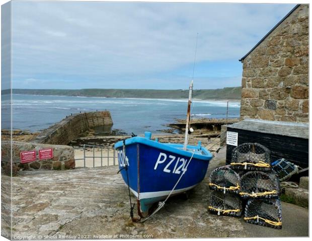 Sennen Cove Cornwall Canvas Print by Sheila Ramsey