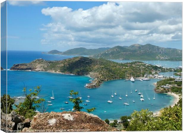 English Harbour Antigua Canvas Print by Sheila Ramsey