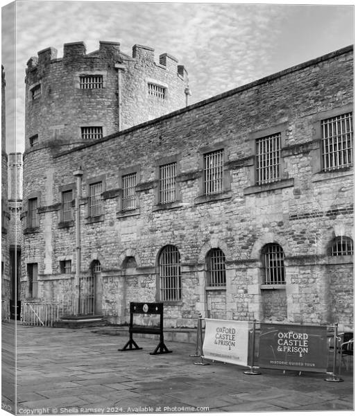 Oxford Castle and Prison Canvas Print by Sheila Ramsey