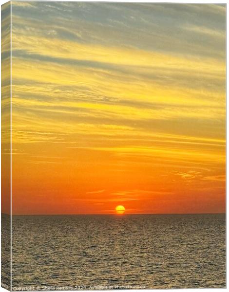 Sunset Canvas Print by Sheila Ramsey
