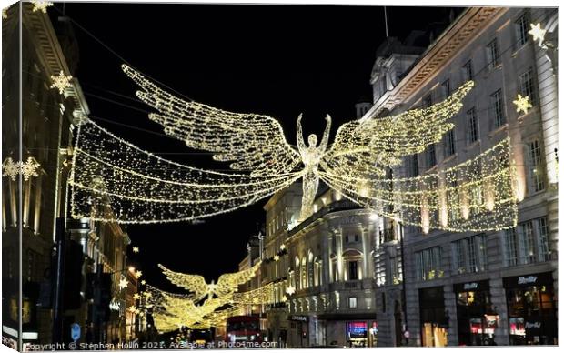 Angelic Lights of London Canvas Print by Stephen Hollin