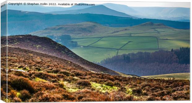 Majestic Derwent Edge Canvas Print by Stephen Hollin