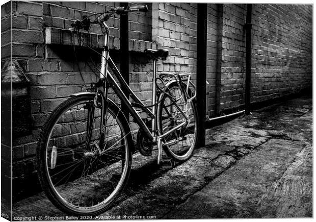 York Bicycle Canvas Print by Stephen Bailey