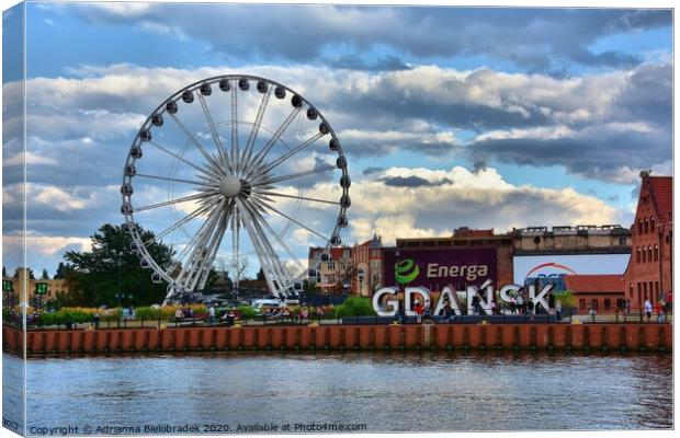 Gdansk Eye Canvas Print by Adrianna Bielobradek