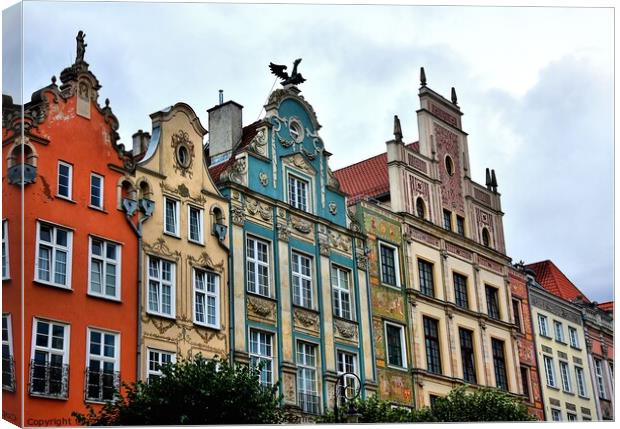 Colorful houses Canvas Print by Adrianna Bielobradek