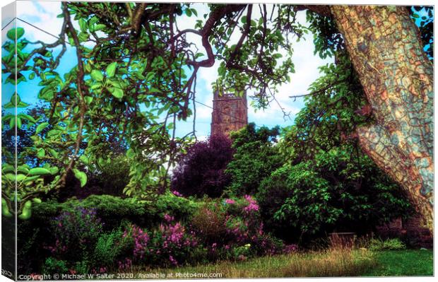 St Peters Church Portishead Canvas Print by Michael W Salter