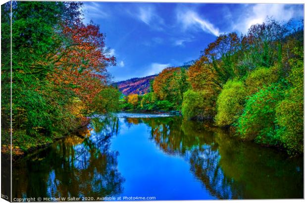 The Neath River South Wales Canvas Print by Michael W Salter