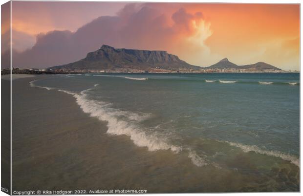 Table Mountain, Cape Town, South Africa Canvas Print by Rika Hodgson