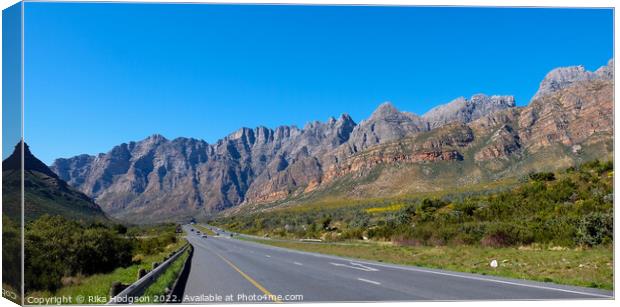 Du Toiskloof Pass, landscape, South Africa  Canvas Print by Rika Hodgson