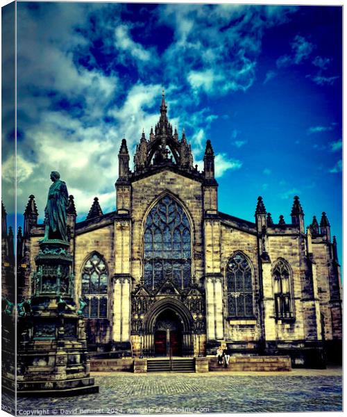 St Giles’ Cathedral  Canvas Print by David Bennett