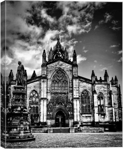 St Giles’ Cathedral Edinburgh Canvas Print by David Bennett