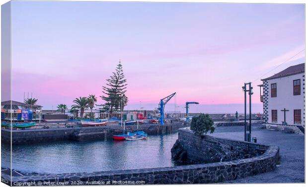 Puerto de la Cruz Canvas Print by Peter Louer