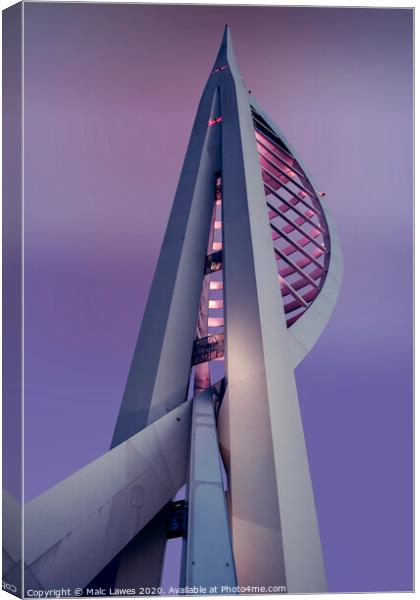 Spinnaker Tower Portsmouth  Canvas Print by Malc Lawes