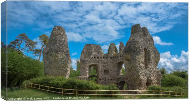 King Johns Castle  Canvas Print by Malc Lawes