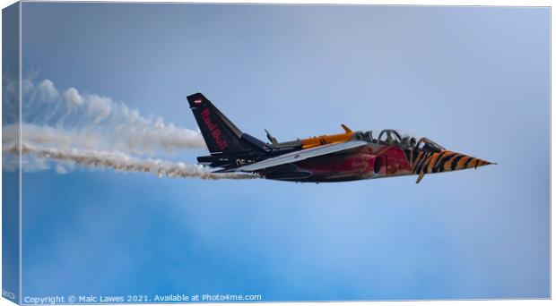 Red Bull Jet Canvas Print by Malc Lawes