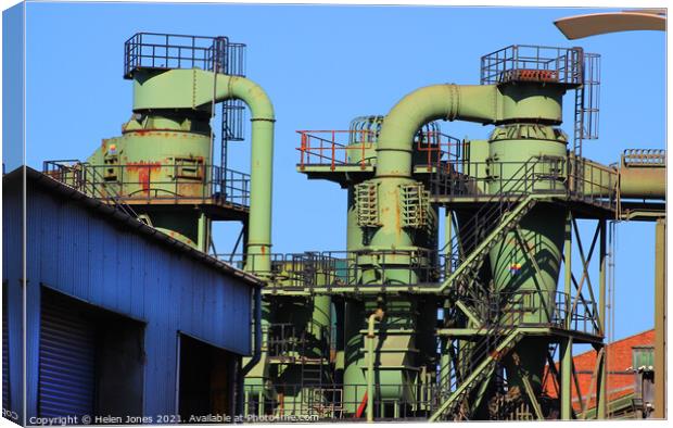 Industrial Processing Liverpool Dock Land Canvas Print by Helen Jones