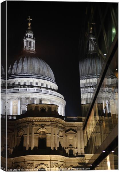 St Paul's Cathedral from One New Change Canvas Print by Robert MacDowall