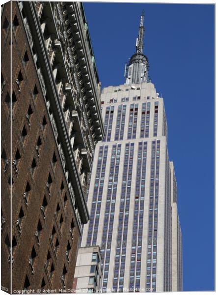 Empire State Building, New York Canvas Print by Robert MacDowall