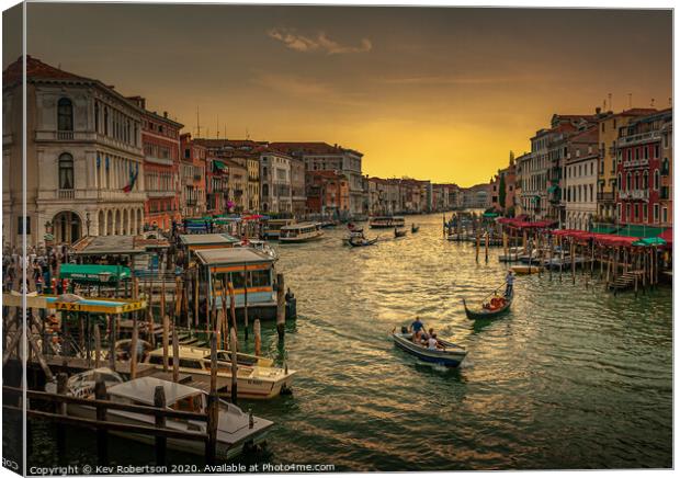 Venice Grand Canal Canvas Print by Kev Robertson
