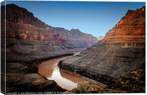 Grand Canyon - Colorado River Canvas Print by Kev Robertson