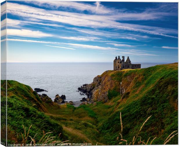 Mystical Ruins by the Sea Canvas Print by Janet Carmichael