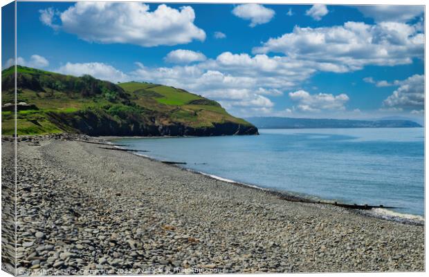 Serenity of Cardigan Bay Canvas Print by Janet Carmichael