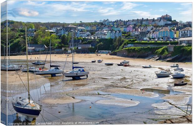New Quay, Wales Canvas Print by Janet Carmichael