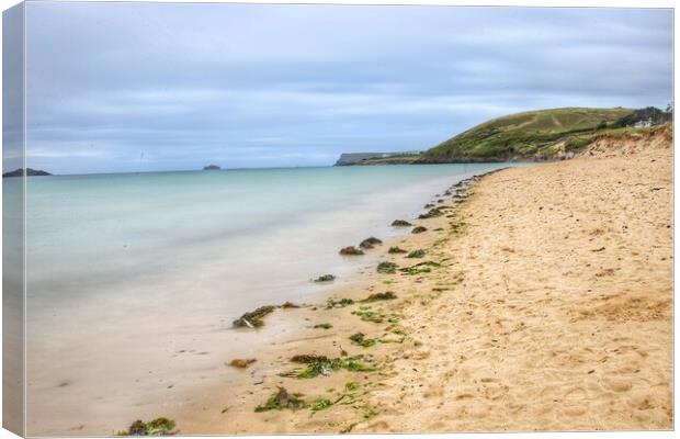 Rock Beach Cornwall  Canvas Print by Ollie Hully