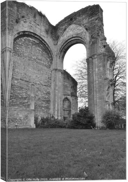 Malmesbury abbey ruins  Canvas Print by Ollie Hully