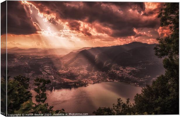 Lake Como Canvas Print by Harsh Beohar