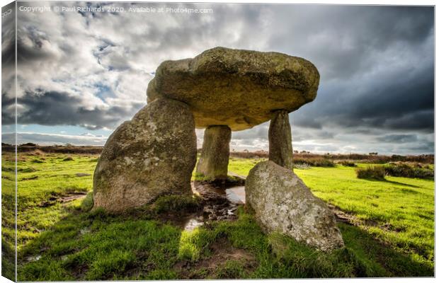 Lanyon Quoit, Cornwall Canvas Print by Paul Richards