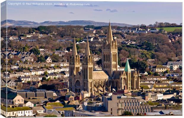 Truro Cathedral Canvas Print by Paul Richards
