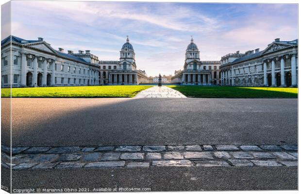 Old royal naval college Canvas Print by Marianna Obino