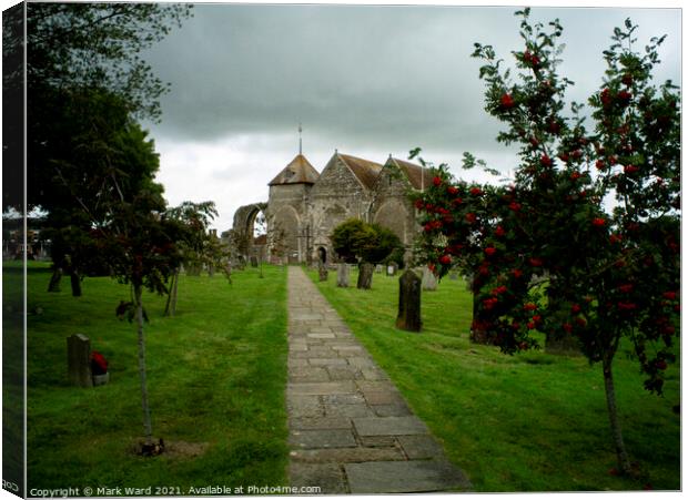 Worship in Winchelsea. Canvas Print by Mark Ward