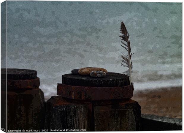 Seaside Idle Musings Canvas Print by Mark Ward