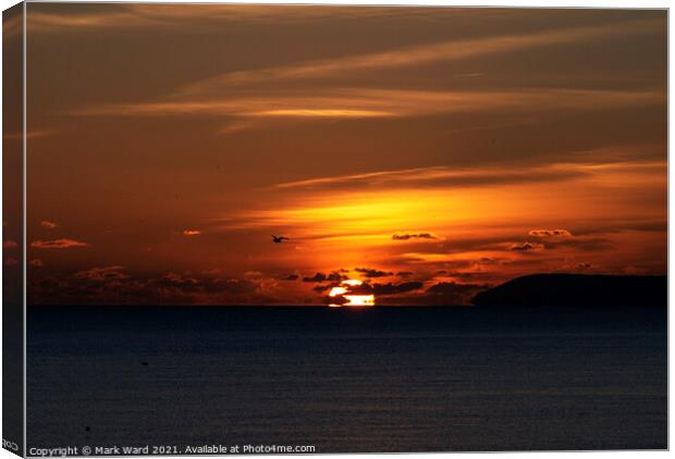 Sun, Sea, and Sky. Canvas Print by Mark Ward